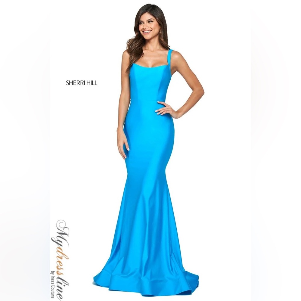 Sherri Hill Blue Dress - 53906